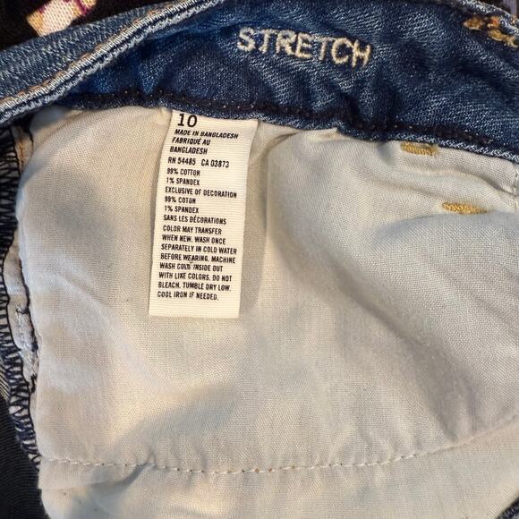 American Eagle Outfitters Demin Cut Off Shorts SZ 10 Vintage Casual Boho Hippie - Picture 6 of 6